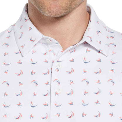 Callaway Abstract Chev Print Golf Polo