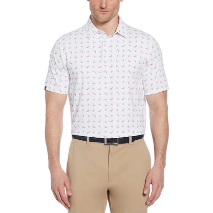 Callaway Abstract Chev Print Golf Polo