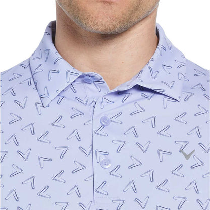 Callaway All-Over Large Chev Printed Golf Polo