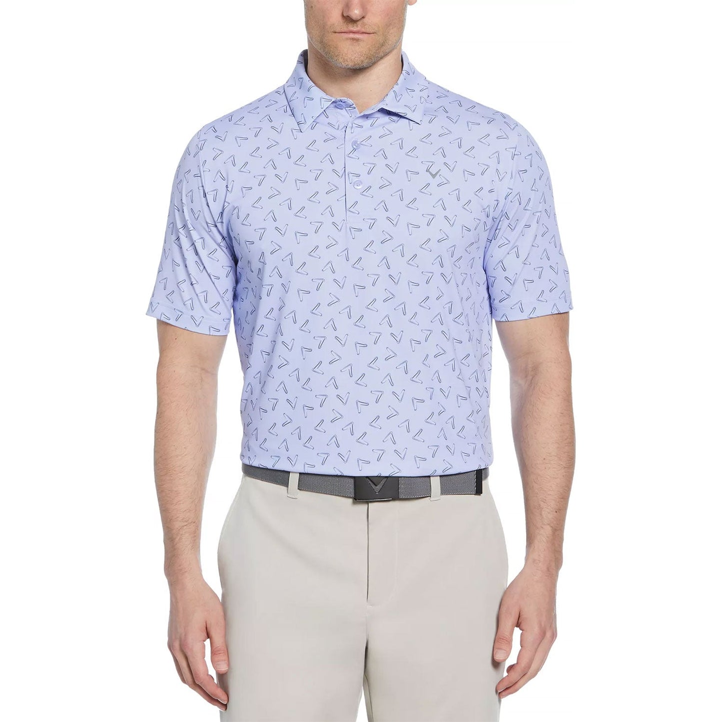 Callaway All-Over Large Chev Printed Golf Polo
