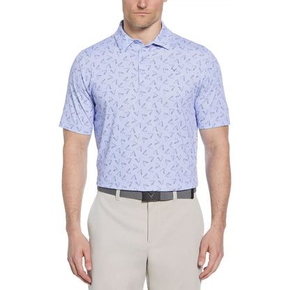 Callaway All-Over Large Chev Printed Golf Polo