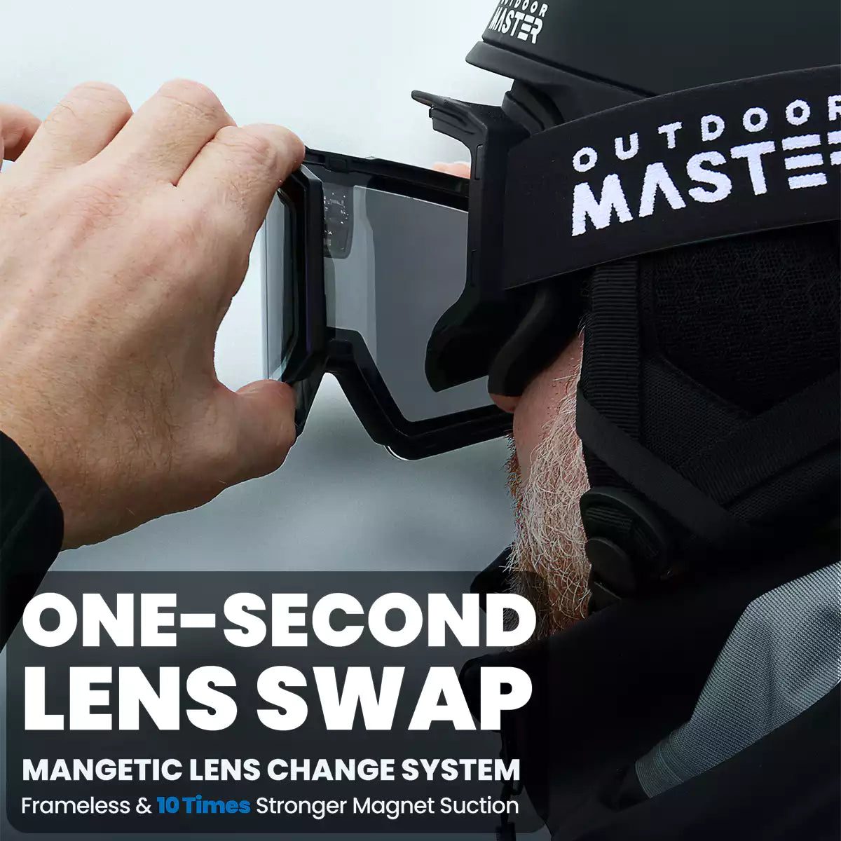 FALCON  E-QuickHue Smart Photochromic Ski Goggles