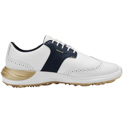 Puma PhantomCat Nitro Gator Golf Shoes White/Deep Navy/Gold