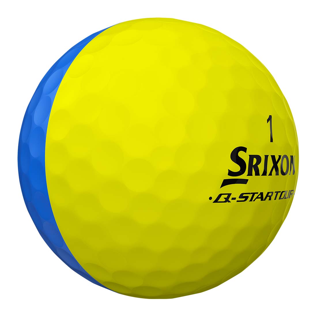 Srixon Q-Star Tour Divide 2 Bright Yellow/Blue Golf Balls