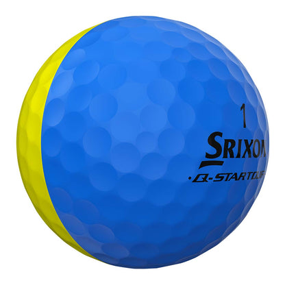 Srixon Q-Star Tour Divide 2 Bright Yellow/Blue Golf Balls