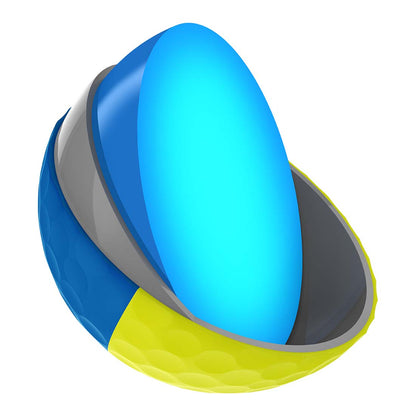 Srixon Q-Star Tour Divide 2 Bright Yellow/Blue Golf Balls