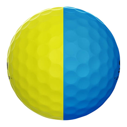 Srixon Q-Star Tour Divide 2 Bright Yellow/Blue Golf Balls