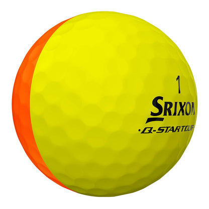 Srixon Q-Star Tour Divide 2 Bright Yellow/Orange Golf Balls