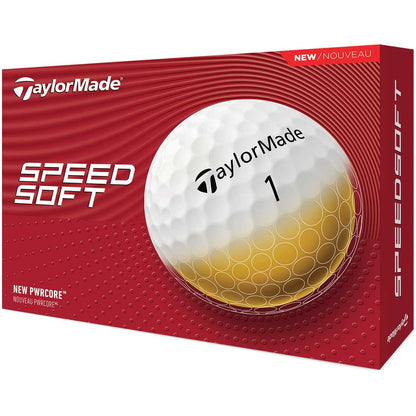 TaylorMade SpeedSoft White Personalized Golf Balls