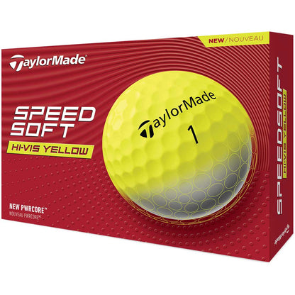 TaylorMade SpeedSoft Yellow Golf Balls
