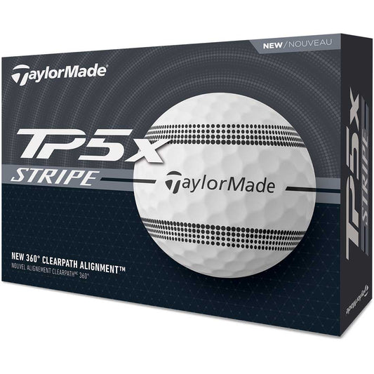 TaylorMade TP5x Stripe White Golf Balls