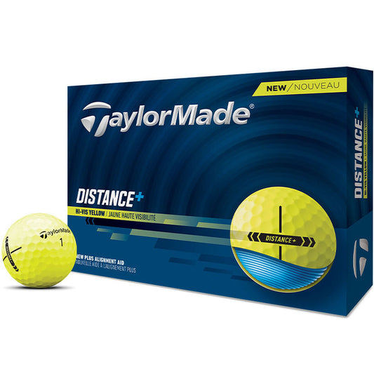 TaylorMade Distance+ Yellow Golf Balls