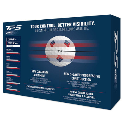TaylorMade TP5 Pix USA Golf Balls