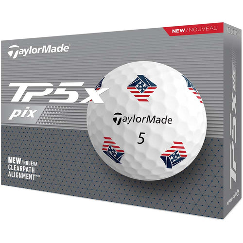 TaylorMade TP5x Pix USA Golf Balls