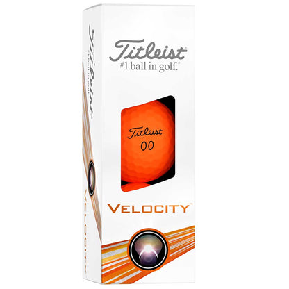 Titleist Velocity Matte Orange Golf Balls