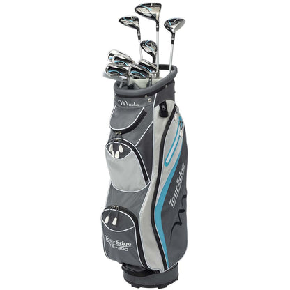 Tour Edge Women's TE-300 Moda Complete Set Silver/Aqua