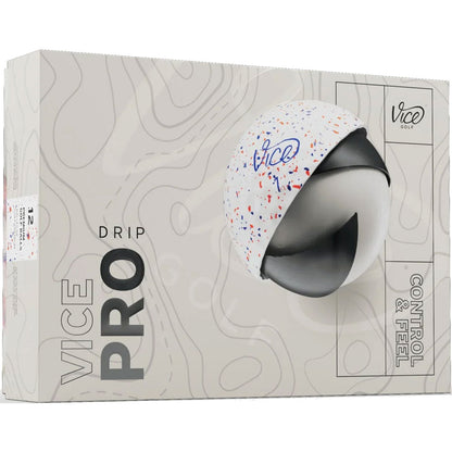 Vice Pro Drip Red/Blue Golf Balls