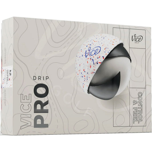Vice Pro Drip Red/Blue Golf Balls