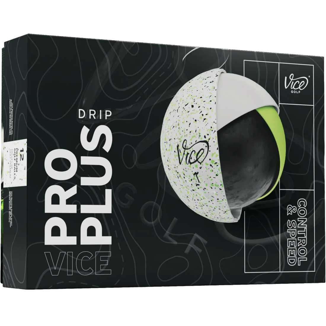 Vice Pro Plus Drip Lime Golf Balls