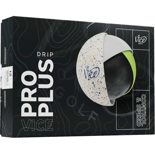 Vice Pro Plus Drip Orange/Navy Golf Balls