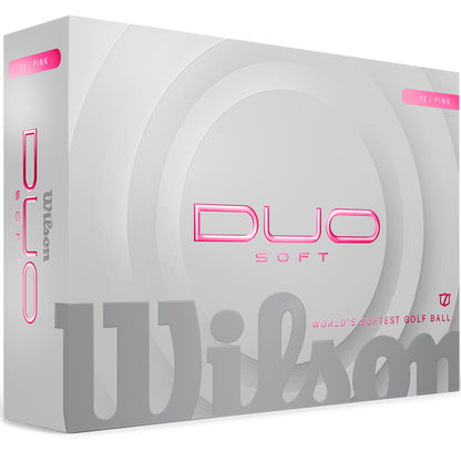 Wilson DUO Soft Pink Golf Balls
