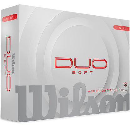 Wilson DUO Soft Red Personalized Golf Balls